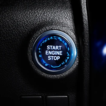 Для Toyota RAV4 XA50 2019 2020 2021 2022 2023 RAV 4 Гибридный Автомобиль Старт Стоп Кнопка Зажигания Двигателя Крышка Наклейки Аксессуары - Изображение 2  