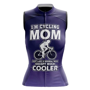 Женская велосипедная майка без рукавов, защитный жилет, майка для велосипеда, Ветрозащитная велосипедная одежда, жилет для мотоцикла - Изображение 2  