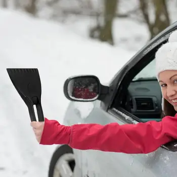 Зимняя автомобильная лопата для снега, прочный и гладкий силиконовый противоскользящий Автомобильный Скребок для льда, Щетка для снега, Лопата, Аксессуары - Изображение 2  