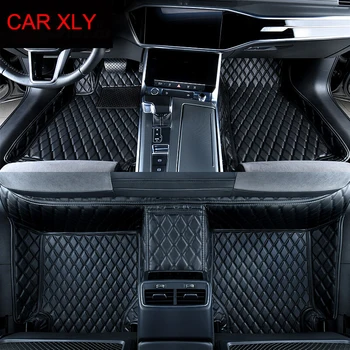 Индивидуальные Автомобильные Коврики для Audi A8 A8L 4H2 4H8 4HC 4HL 4 Seat 2011-2017 Автомобильные Аксессуары Детали Интерьера - Изображение 1  