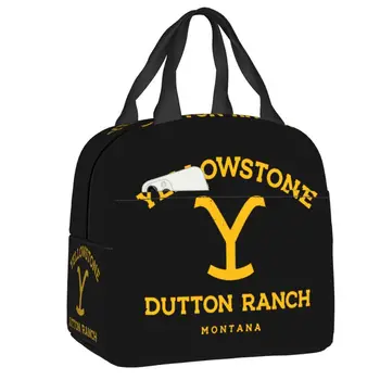 Йеллоустоун Даттон Ранч, изолированные сумки для ланча для женщин, Переносной термоохладитель для фильмов, коробка для бенто для детей, Школьники - Изображение 1  