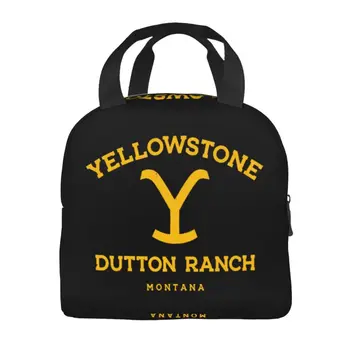 Йеллоустоун Даттон Ранч, изолированные сумки для ланча для женщин, Переносной термоохладитель для фильмов, коробка для бенто для детей, Школьники - Изображение 2  