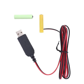 Кабель преобразователя мощности USB в 3V Eliminators Замените 2шт 1.5V AAA - Изображение 2  