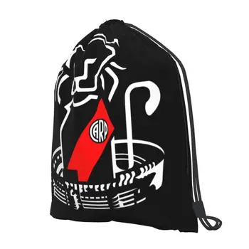 Клуб Атлетико Ривер Плейт, Гейнсборо, рюкзак на шнурке, новейшая сумка для хранения в новом стиле, спортивная сумка большой емкости. - Изображение 2  