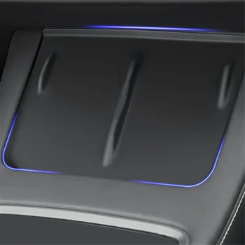 Коврик для беспроводного зарядного устройства на центральной консоли для Tesla Model 3, модель Y 2021 2022, противоскользящий силиконовый коврик, сменные аксессуары - Изображение 2  