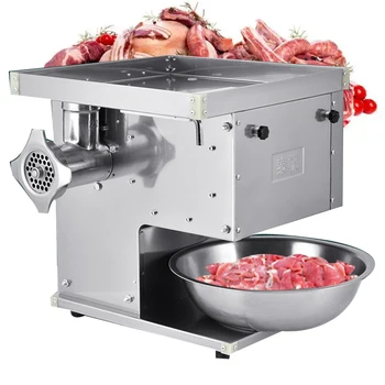 Коммерческая машина для резки мяса, Слайсер для нарезки свежего мяса, мясорубка с регулируемой толщиной резки, машина для наполнения и измельчения мяса 2200 Вт - Изображение 1  