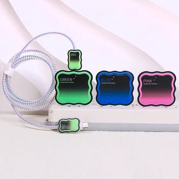 Комплект защиты зарядного устройства для мобильного телефона для iPhone 18 Вт 20 Вт, чехол для USB-зарядного устройства для телефона, провод, кабель, шнур, защитный чехол из ТПУ, аксессуары - Изображение 1  