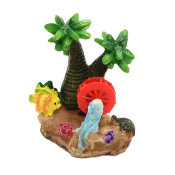 Красочное украшение аквариума, ландшафтный дизайн аквариума, укрытие в скале, поделки из смолы - Изображение 1  