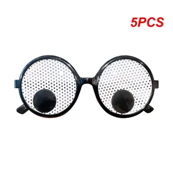 Креативные забавные очки из 5ШТ, удобные и износостойкие Забавные очки, Черные Очки для вечеринок, Аксессуары для одежды - Изображение 1  