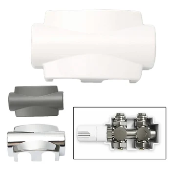 Крышка термостатического клапана радиатора Универсальная Пластиковая крышка клапана радиатора для большинства радиаторов, защитный полотенцесушитель с подогревом 121x73 мм - Изображение 1  