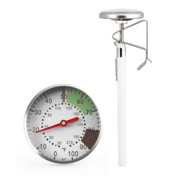 Кухонный термометр из нержавеющей стали для приготовления пищи, барбекю, Мясной торт, Молочный жидкий зонд, датчик температуры с циферблатом, Кухонный пищевой инструмент - Изображение 1  