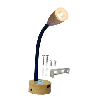 Лампа для чтения на колесах, портативный сенсорный выключатель, прикроватные книжные светильники для кемпинга на лодке - Изображение 2  