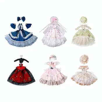 Модная одежда для кукол-симуляторов, праздничное платье, детская игрушечная кукольная одежда, платье для 1/3 куклы BJD, 24-дюймовая кукла-женщина, платье в стиле ретро - Изображение 1  