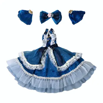 Модная одежда для кукол-симуляторов, праздничное платье, детская игрушечная кукольная одежда, платье для 1/3 куклы BJD, 24-дюймовая кукла-женщина, платье в стиле ретро - Изображение 2  