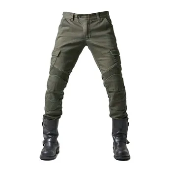 Модные мужские джинсы, мотоциклетная куртка с несколькими карманами, повседневная удобная куртка в американском ковбойском стиле в стиле Вестерн, осень-зима - Изображение 1  