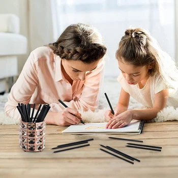 Набор цветных карандашей из черного дерева с портативной легкой ручкой для рисования из 8 предметов в подарок для детей и взрослых - Изображение 1  