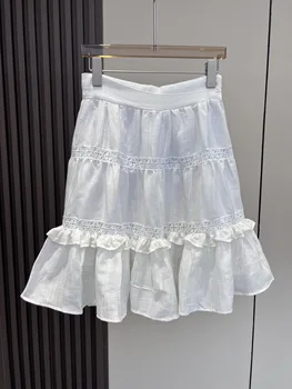 Новая вышитая юбка-полукомбинезон в стиле пэчворк 2023 года выпуска. - Изображение 1  