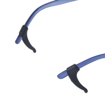 НОВИНКА-6 пар ушных крючков, подставки для очков из противоскользящего силикона - черный - Изображение 2  