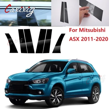Новое поступление, 6 шт. полированных стоек, пригодных для Mitsubishi ASX 2011-2020, накладка на оконную раму, наклейка на колонну BC - Изображение 1  