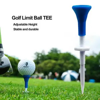 Новые синие пластиковые тройники для гольфа, высоту которых можно регулировать, прочные пластиковые тройники для гольфа с шестигранной гайкой, аксессуары для гольфа для игроков в гольф, 5 шт. - Изображение 2  