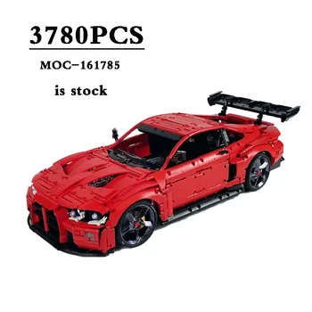 Новый MOC-161785 Гоночный M4 GT3 Классический Спортивный Автомобиль 3780шт Масштаб 1:8 Гоночный Строительный блок Игрушки Игрушки Для мальчиков DIY Рождественские Подарки Подарки - Изображение 1  