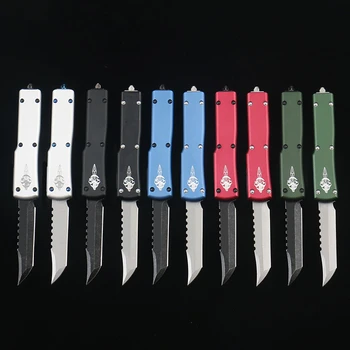Нож Micro Mini X70 OTF Tech Knife Hellhound Knives D2 Blade 6061-T6 из авиационного алюминиевого сплава - Изображение 1  