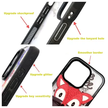 Обновите леопардовый чехол для телефона с акриловой каймой для iPhone 11 12 13 14 15 Pro Max, чехол для iPhone 15 Pro Max - Изображение 2  