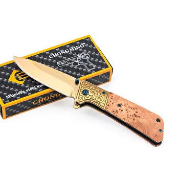 Открытый мужской складной нож высокой твердости для выживания в кемпинге, портативный карманный нож, подходящий для охоты и рыбалки - Изображение 2  