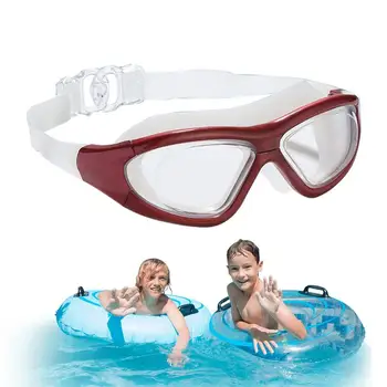 Очки для плавания с защитой от запотевания, очки для бассейна с широким обзором, очки для плавания с защитой от ультрафиолета и без протекания для женщин, мужчин, взрослых и детей - Изображение 1  