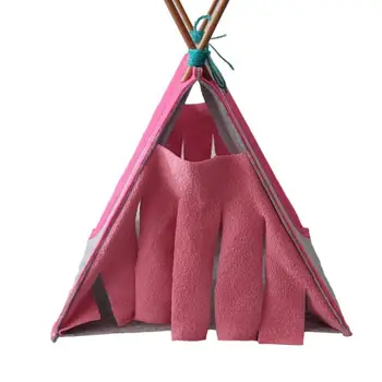 Палатка-убежище для хомяка Треугольная Палатка-убежище для кролика, Домик для маленького питомца, гнездо для кролика, Палатка для хомяка, Мешочек для беличьего меда - Изображение 2  