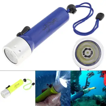 Перезаряжаемый подводный фонарик мощностью 300 люмен на 50 м для дайвинга, фотосъемки и видео - Изображение 1  