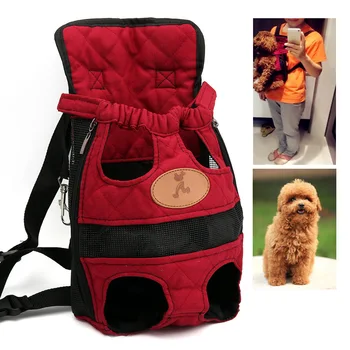 Переноска для собак, Рюкзак для переноски домашних животных, Дорожные наплечные сумки, держатель на груди для щенка, модная сумка через плечо - Изображение 1  