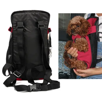 Переноска для собак, Рюкзак для переноски домашних животных, Дорожные наплечные сумки, держатель на груди для щенка, модная сумка через плечо - Изображение 2  