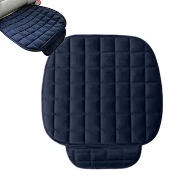 Подушка для автокресла Ice Silk, комплект из трех предметов, удлиненный чехол для заднего сиденья, защитный коврик, плюшевая подушка для автокресла, автомобильные аксессуары - Изображение 2  