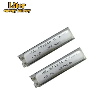 Полимерно-литиевая батарея 3,7 В 551244 250 мАч, специальная электрическая зубная щетка с высоким увеличением, светодиодная лампа, аккумулятор - Изображение 1  