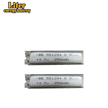 Полимерно-литиевая батарея 3,7 В 551244 250 мАч, специальная электрическая зубная щетка с высоким увеличением, светодиодная лампа, аккумулятор - Изображение 2  