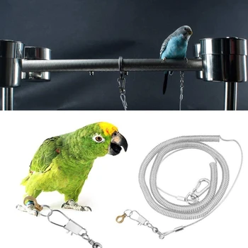 Попугай, поводок для птиц, Тренировочная веревка для полетов на открытом воздухе для челнока Lovebird Mynah 6m - Изображение 2  