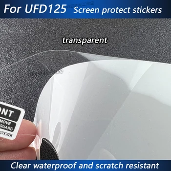 Прозрачные наклейки для защиты экрана мотоцикла из ТПУ, водонепроницаемая наклейка для SUZUKI HAOJUE UFD125 UFD 125 - Изображение 2  