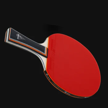 Профессиональная ракетка для пинг-понга с противоскользящей ручкой из дерева, резиновая лопатка для настольного тенниса с дорожным чехлом - Изображение 2  