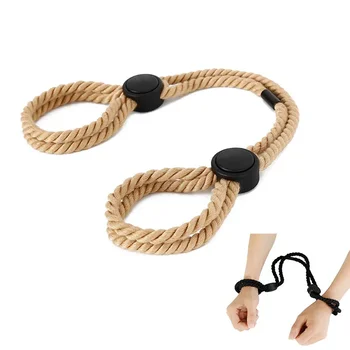 Регулируемые веревочные наручники, фетиш-кандалы для рук, БДСМ-игрушки для связывания, секс-игрушки, Экзотические Сексуальные наручники для рабыни, игры для взрослых - Изображение 1  