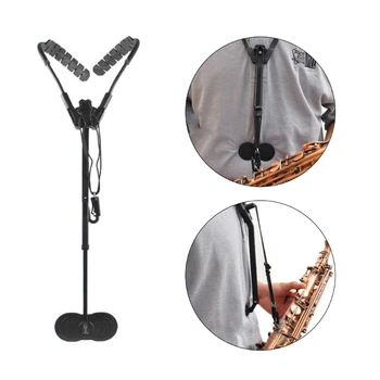 Регулируемый плечевой ремень для саксофона, Удобный шейный ремень для саксофона, крючок для саксофона, держатель для саксофона, НОВИНКА - Изображение 2  
