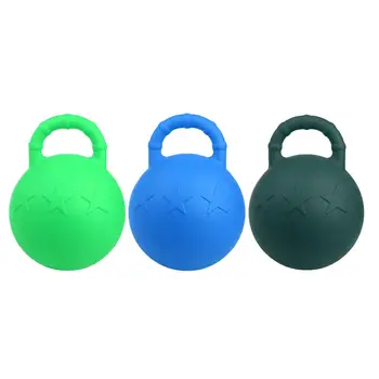 Резиновый жевательный мяч для лошадей 25 см, надувной футбольный мяч для пони, игрушки для игр - Изображение 1  