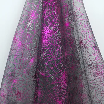 Сетчатая ткань с черной розой, тюлевая сетчатая ткань для нижней юбки свадебного платья, материалы для шитья, ткань из органзы шириной 150 см По метру - Изображение 2  