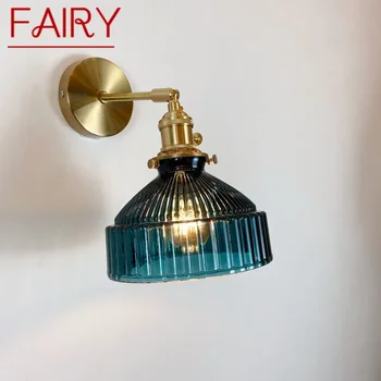 Сказочный латунный настенный светильник в скандинавском стиле, Прикроватная лампа для гостиной, спальни, Современный гостиничный коридор, настенный светильник для прихожей - Изображение 1  