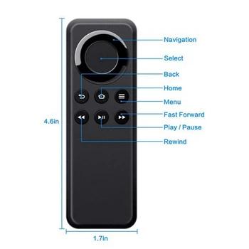 Сменный пульт дистанционного управления CV98LM из 4шт для Amazon Fire TV Stick - Изображение 2  