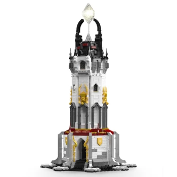 Средневековый строительный блок MOC King 16055, маяк со светодиодными деталями, игрушки европейского века, Рождественские подарки для детей - Изображение 2  