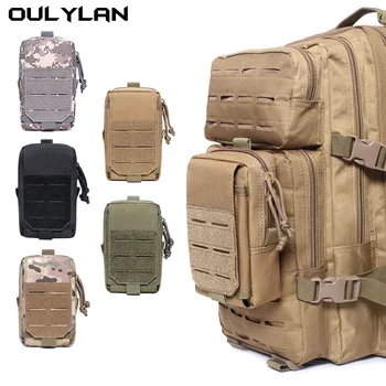 Тактический чехол Molle, военная охотничья походная сумка, уличная сумка для мобильного телефона, для бега, походные сумки, спортивная подвесная поясная сумка - Изображение 1  