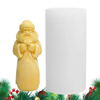 Форма для свечей Санта-Клауса, силиконовые формы для рождественской смолы, Эпоксидная смола, форма для ароматерапевтических свечей 
