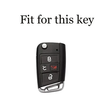 Чехол для дистанционного ключа автомобиля из ТПУ Для Фольксваген Гольф 7 MK7 Тигуан MK2 Для SEAT Ateca Leon FR 2 Ibiza Для Skoda Octavia A7 - Изображение 2  