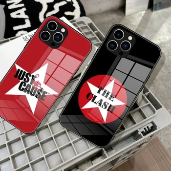 Чехол для телефона The Clash 'Star Logo' Из Закаленного Стекла Для iPhone 15 14 13 11 12 Pro 8 7 15 Plus X 13 Pro MAX XR XS MINI SE 2020 Чехлы - Изображение 1  